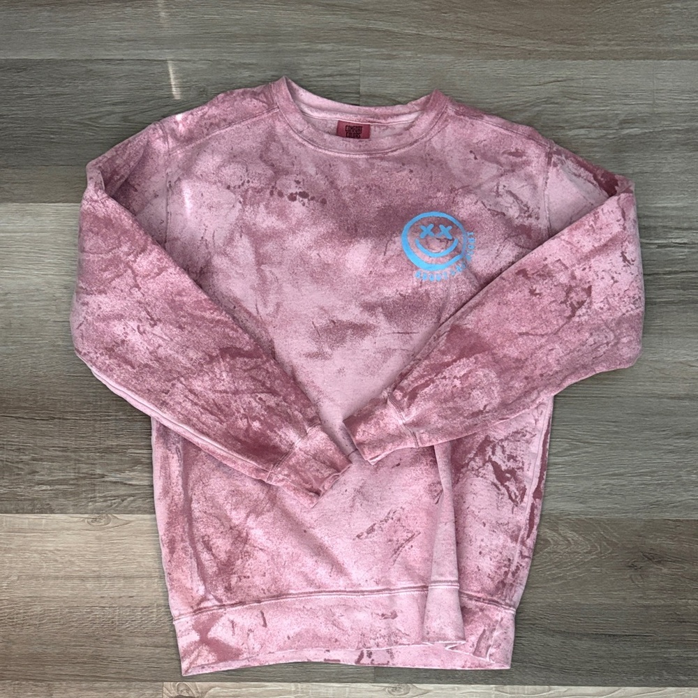 Pink Tie-Dye Sweatshirt